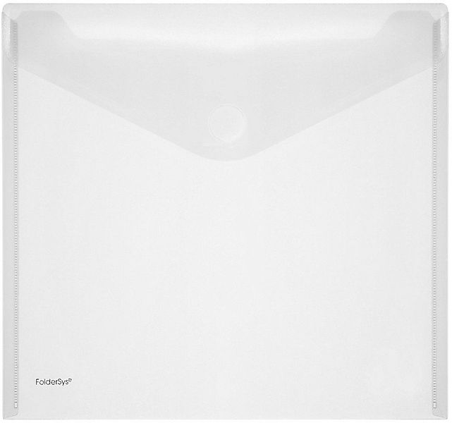 FOLDERSYS Fächermappe Dokumentenmappe 320x320mm PP Klettverschluss transpar günstig online kaufen