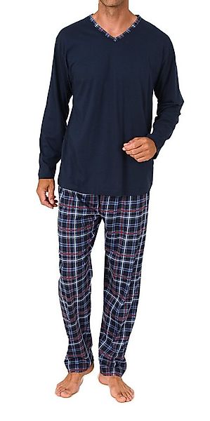Normann Pyjama Normann Herren Schlafanzug lang mit Karo Hose - auch in Über günstig online kaufen