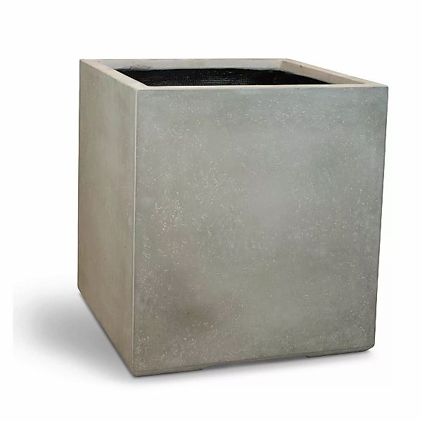 Roccastone würfelförmiger Betonpflanzkübel 60 x 64 cm natur beton günstig online kaufen