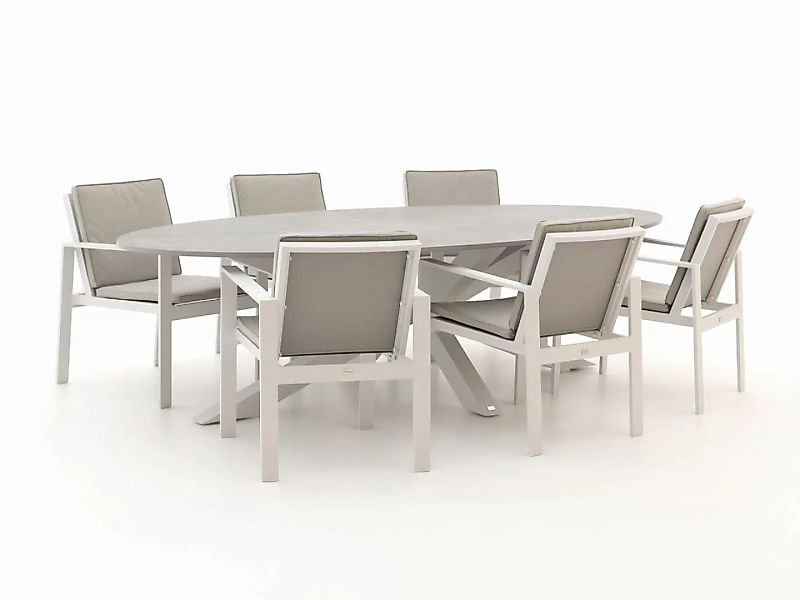 Bellagio Vezzano/Induno Ellips 280 cm Gartenmöbel-Set 7-teilig günstig online kaufen