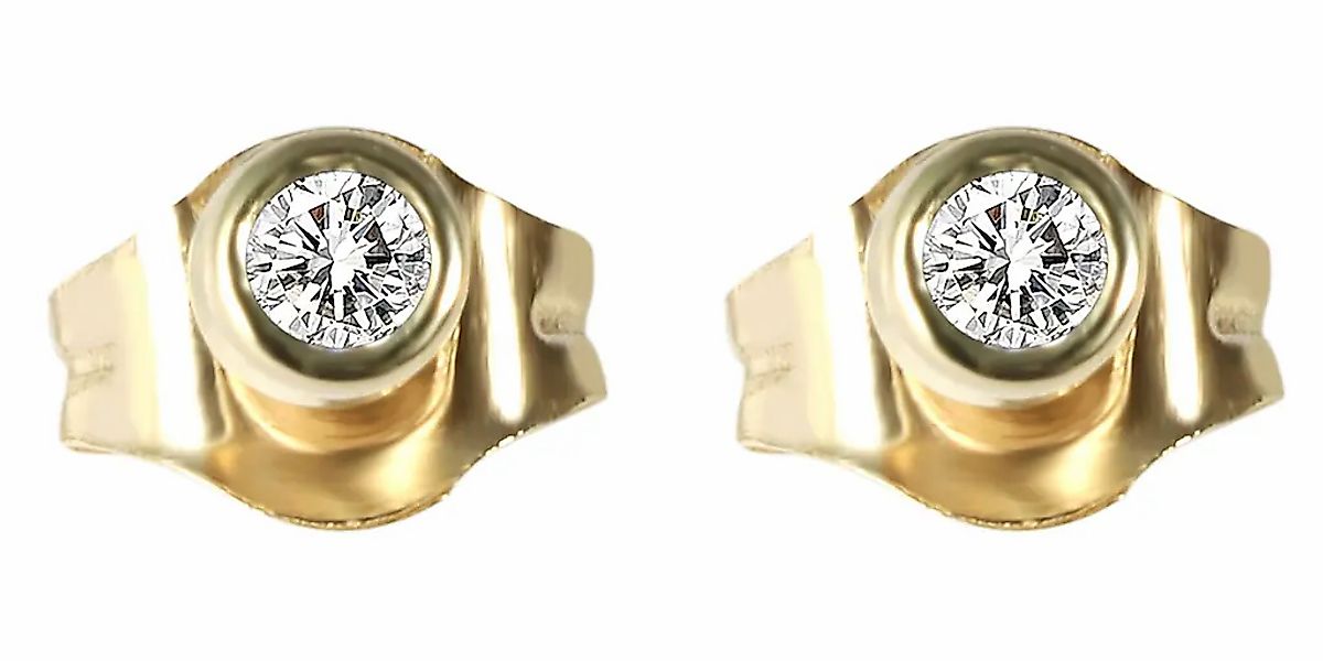 Adelia´s Paar Ohrhänger "Damen Ohrringe – Ohrstecker aus 333 Gold mit Zirko günstig online kaufen