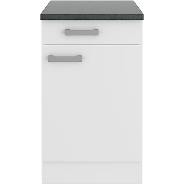 OPTIFIT Oslo214 Küchen-Unterschrank 50 cm Feinstruktur Weiß günstig online kaufen