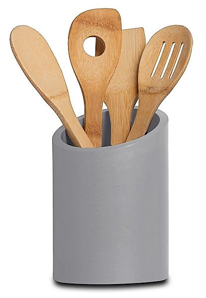 GRAURAUM Besteckhalter Kochlöffelhalter aus Beton, (inkl. 4 Kochlöffel aus günstig online kaufen
