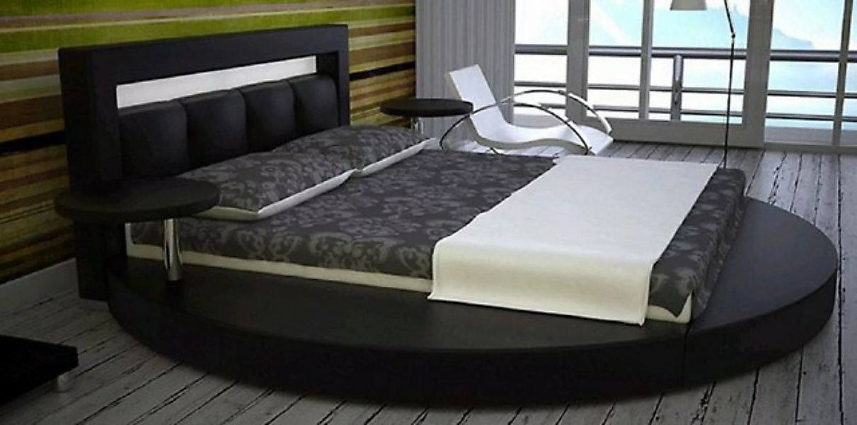 JVmoebel Bett Rundes Bett Rund Design Betten Leder Doppel Luxus Hotel Geste günstig online kaufen