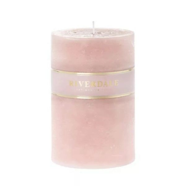 Kerze 10x15 cm rosa glatt günstig online kaufen