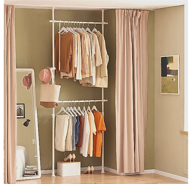 SoBuy Kleiderständer FRG109, deckenhoch, 3-stufige, höhen- und breitenverst günstig online kaufen