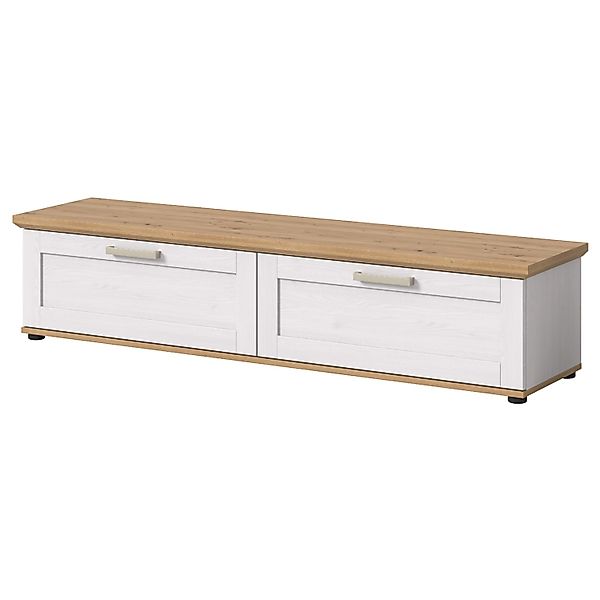 Inn.Furn TV-Lowboard in Weiß Lärche Landhaus 164 cm Mirano günstig online kaufen