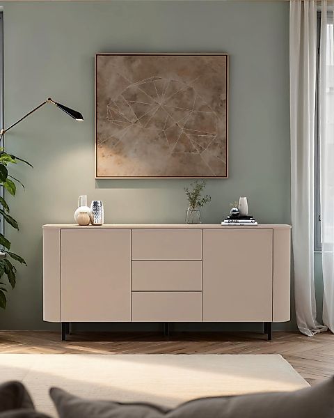 INOSIGN Sideboard "Lido, 181 cm breit, 2 Türen, 3 Schubkästen, Kommode, Sta günstig online kaufen