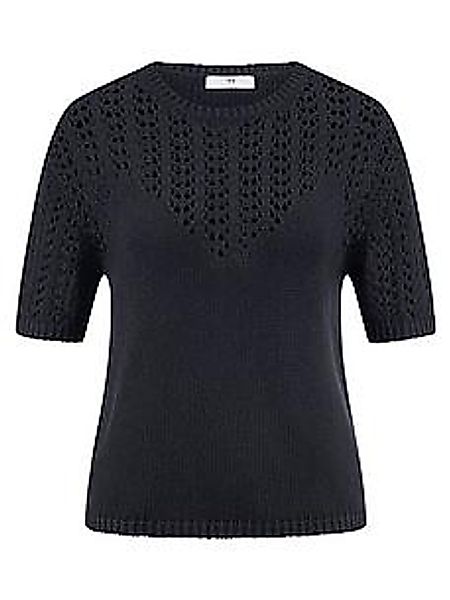 Rundhals-Pullover Peter Hahn blau günstig online kaufen