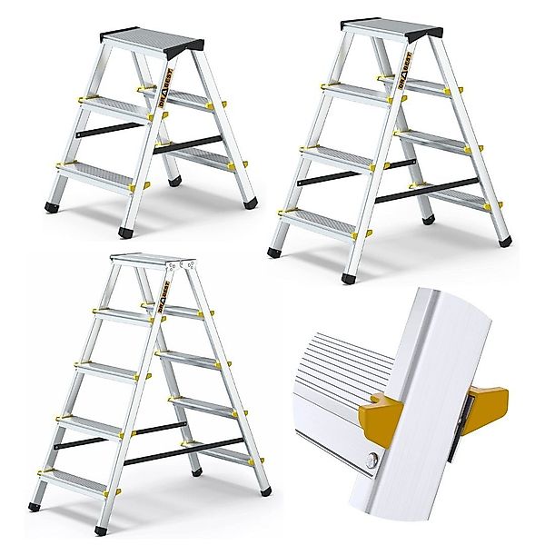 nm_trade Doppelleiter Doppelleiter Aluleiter 2x3 2x4 günstig online kaufen