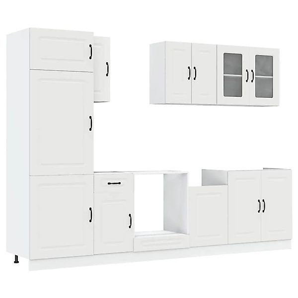 vidaXL 8 Tlg Küchenschrank-Set Kalmar Weiß Holzwerkstoff 3314791 günstig online kaufen