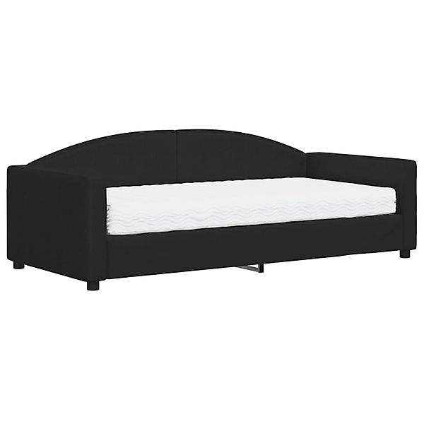 vidaXL Bett Tagesbett mit Matratze Schwarz günstig online kaufen