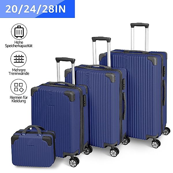 NULSTA Hartschalen-Trolley 3tlg. Hartschalenkofferset, Reisekofferset, Koff günstig online kaufen