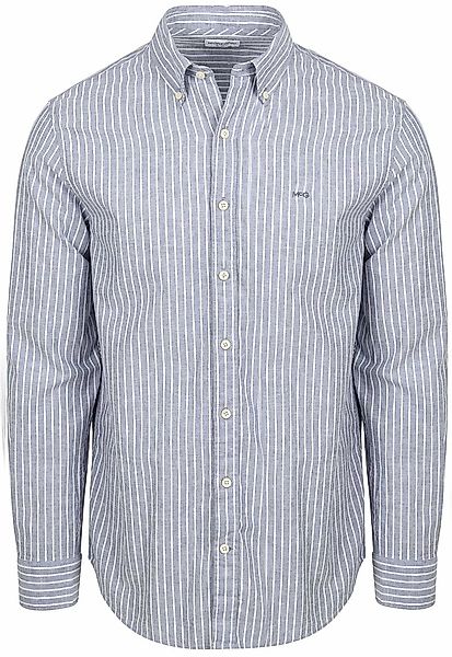 McGregor Hemd Cotton Linen Streifen Indigo - Größe L günstig online kaufen