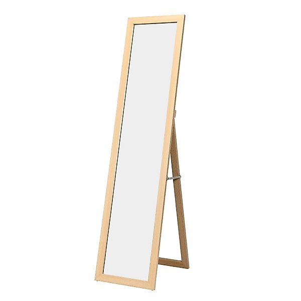 COSTWAY Ganzkörperspiegel, mit klappbarem Holzrahmen, stehend/hängend günstig online kaufen