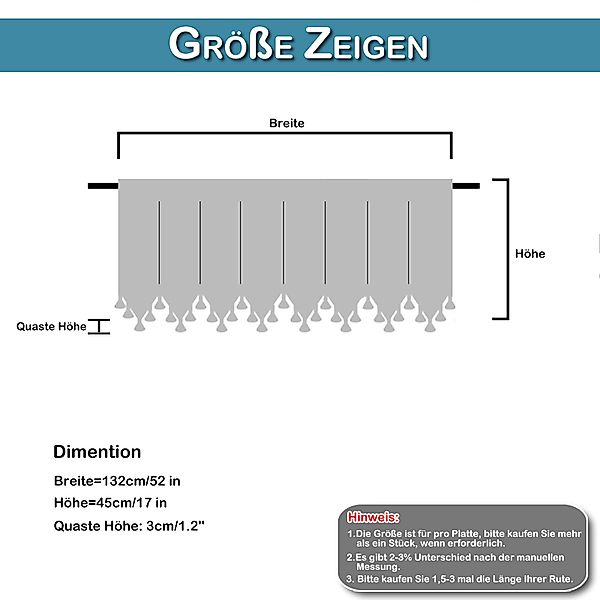 BTTO V&G Scheibengardine Kurze Scheibengardine mit günstig online kaufen