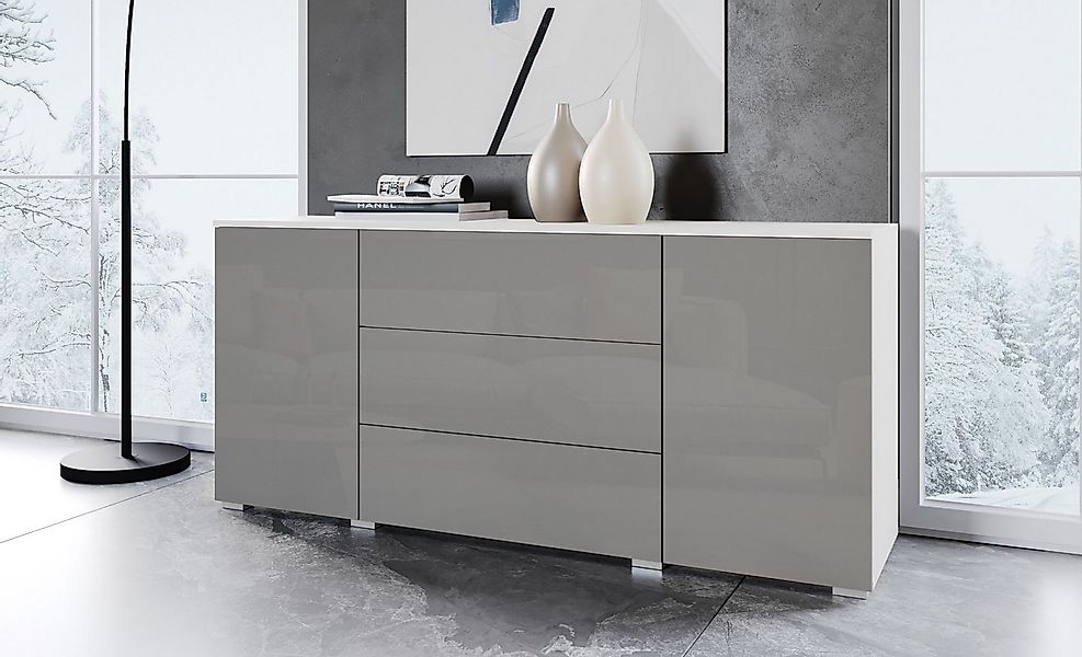 INOSIGN Sideboard PARIS (1 St), Moderne 150cm breite grifflose Kommode, vie günstig online kaufen