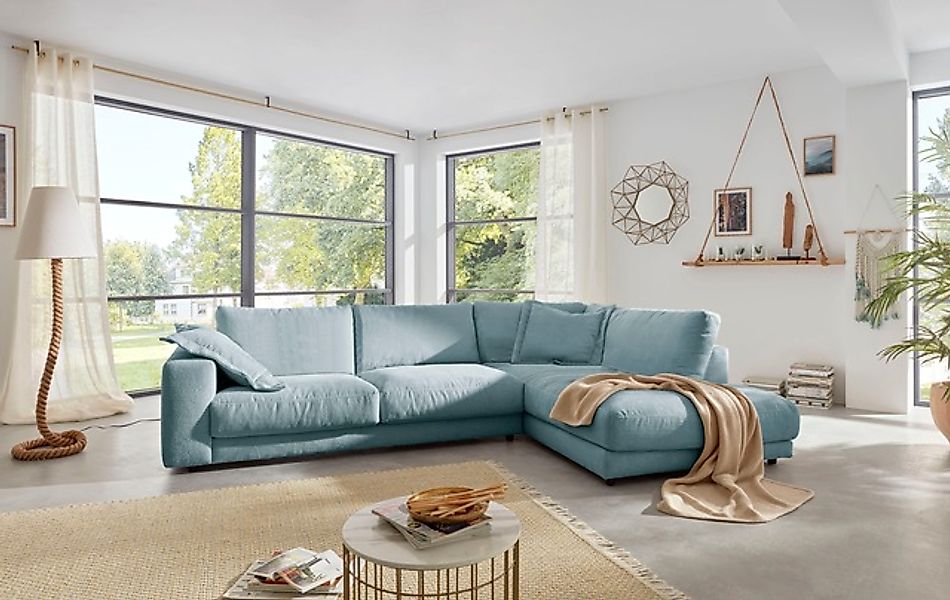 Places of Style Ecksofa »Enisa XXL B/T/H: 325/224/85 cm L-Form«, Kuschelig, günstig online kaufen
