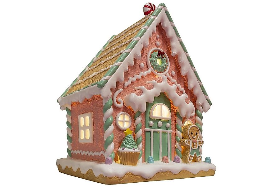 Christmas Paradise Weihnachtshaus Lebkuchenhaus mit LED 25 cm, Weihnachtsde günstig online kaufen