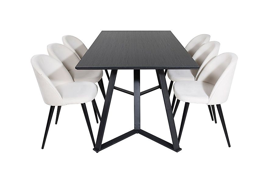 ebuy24 Essgruppe MarinaBLBL Essgruppe Esstisch schwarz günstig online kaufen