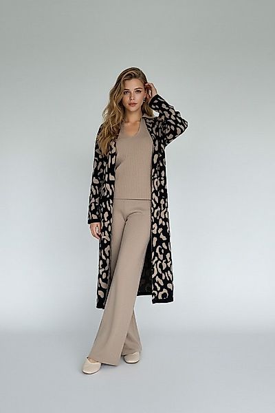 Zuckerwatte Strickmantel modischer Jacquardstrick, aus wertiger Viskose Str günstig online kaufen