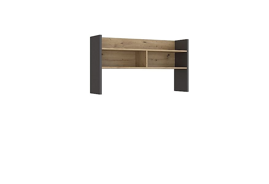 FORTE Schreibtischaufsatz in Grau/ Artisan Eiche Dekor, 109,6x60x25,8cm B/H günstig online kaufen