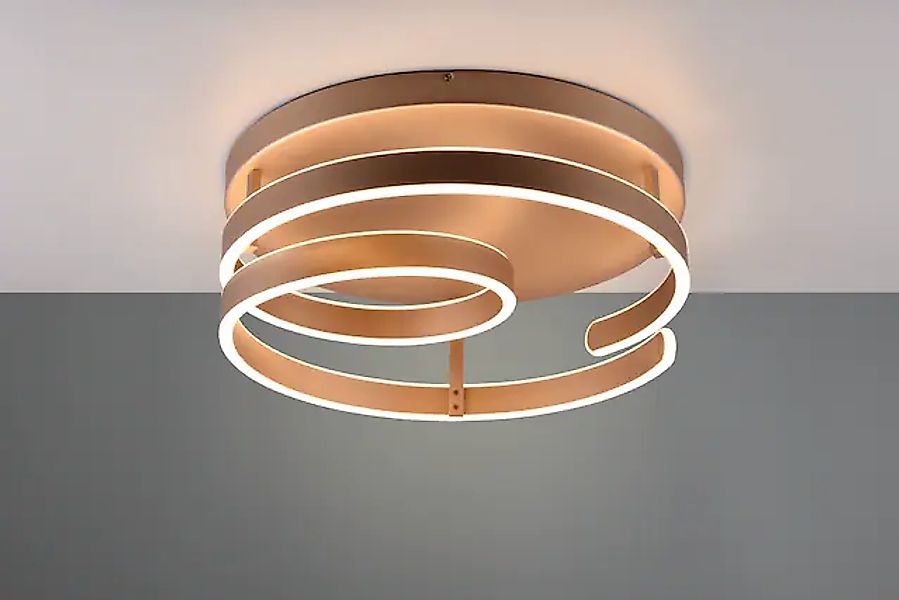 TRIO Leuchten LED Deckenleuchte »MARNIE, spiralförmige LED Deckenlampe indi günstig online kaufen