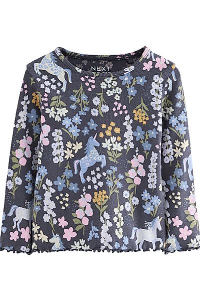 Next Langarmshirt Geripptes Langarmshirt (1-tlg) günstig online kaufen