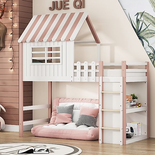 STILVORA Kinderbett 90x200 Hochbett mit leiter günstig online kaufen