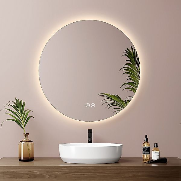 EMKE Badspiegel Rund mit LED Beleuchtung günstig online kaufen