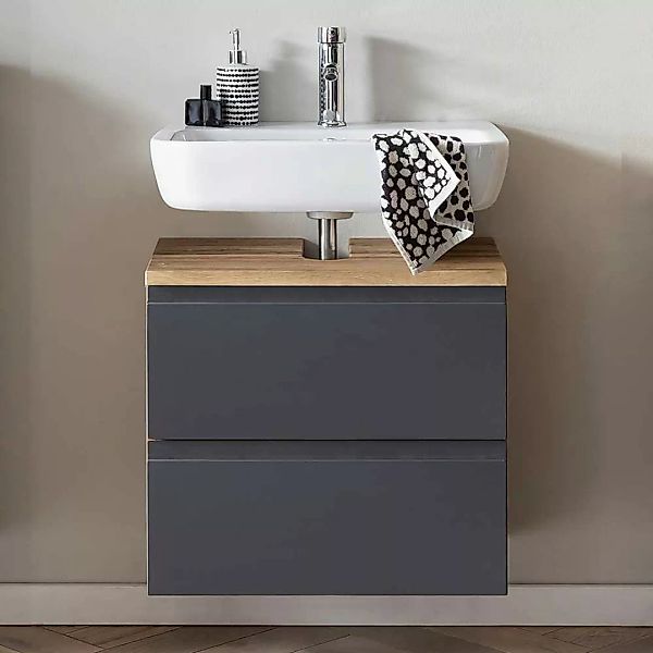 Waschbeckenunterschrank mit einer Schublade und einer Klappe 60 cm breit günstig online kaufen