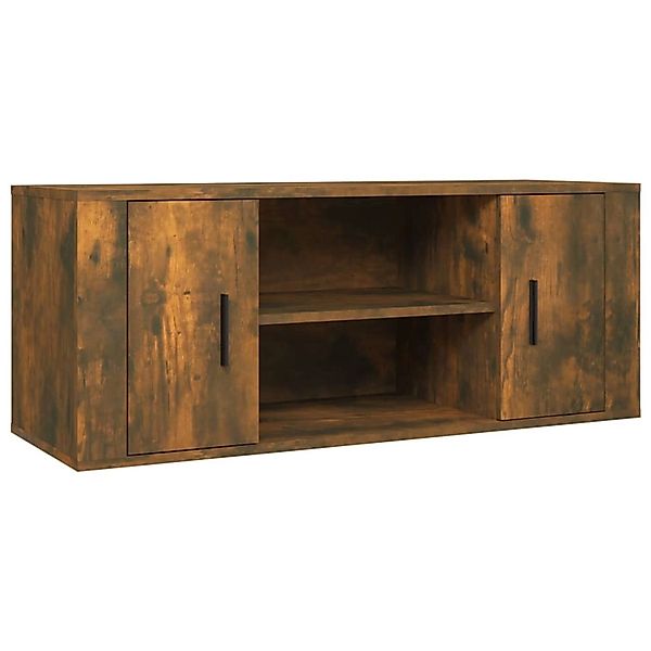 vidaXL TV-Schrank Räuchereiche 100x35x40 cm Holzwerkstoff 823096 günstig online kaufen