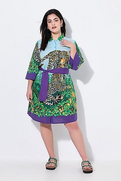 Angel of Style Jerseykleid Kleid A-Linie Leo-Muster Perlen-Stickerei günstig online kaufen