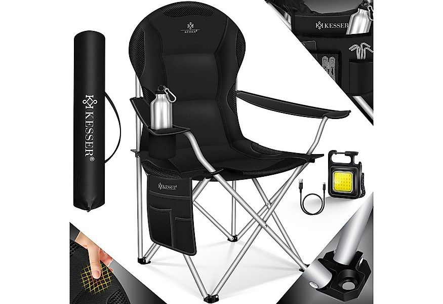 KESSER Campingstuhl, Campingstuhl faltbar bis 150kg Angelstuhl Faltstuhl Kl günstig online kaufen