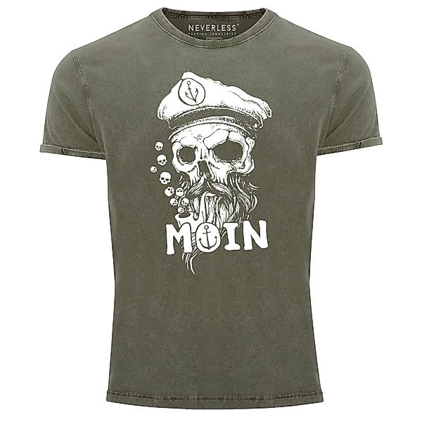 Neverless Print-Shirt Herren Vintage Shirt Moin günstig online kaufen