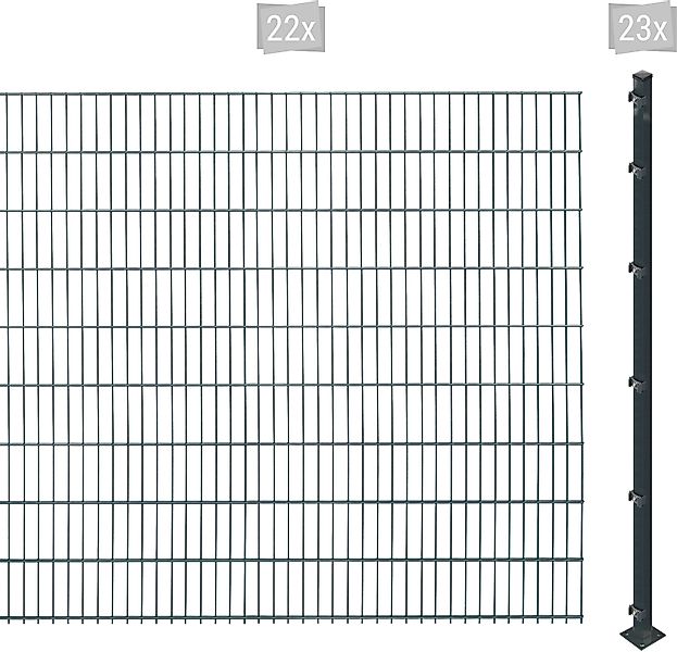 Arvotec Doppelstabmattenzaun "ESSENTIAL 183 zum Aufschrauben", Zaunhöhe 183 günstig online kaufen