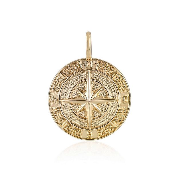 Cavill Kettenanhänger Cavill Kompass Anhänger 925 Sterling Silber, goldfarb günstig online kaufen