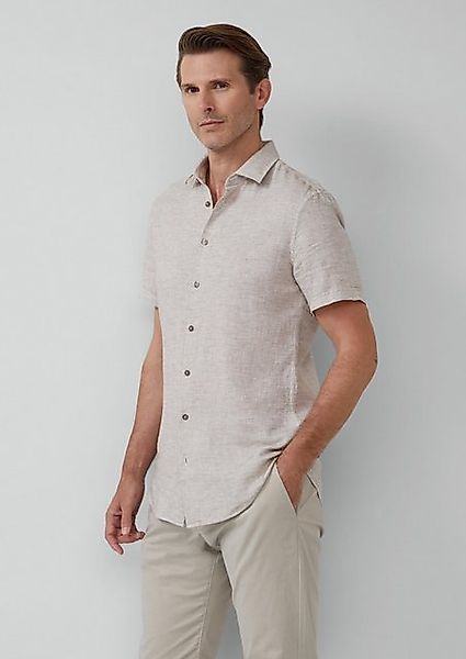 s.Oliver BLACK LABEL Kurzarmhemd Tailored Fit: Strukturiertes Kurzarmhemd a günstig online kaufen