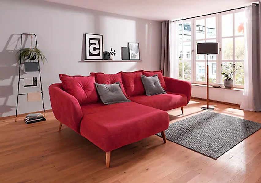 Home affaire Ecksofa »Baggio formschöne Polsterecke, bequem, Breite 277cm, günstig online kaufen