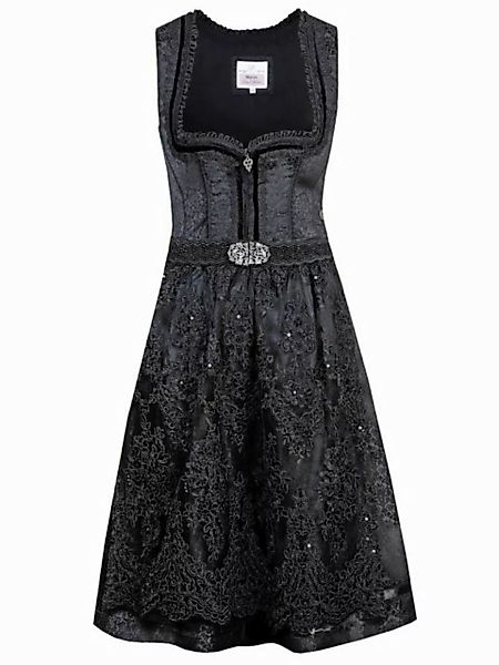 MarJo Trachtenkleid Midi Dirndl 2tlg. 65cm KORDULA schwarz günstig online kaufen