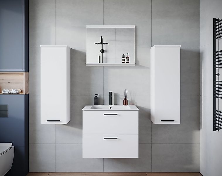 welltime Badmöbel-Set PILA, (Set, 4-St), Badmöbel 4-teilig, verstellbare Ei günstig online kaufen