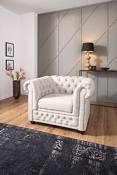 Home affaire Chesterfield-Sessel "New Castle Sessel", hochwertige Knopfheft günstig online kaufen