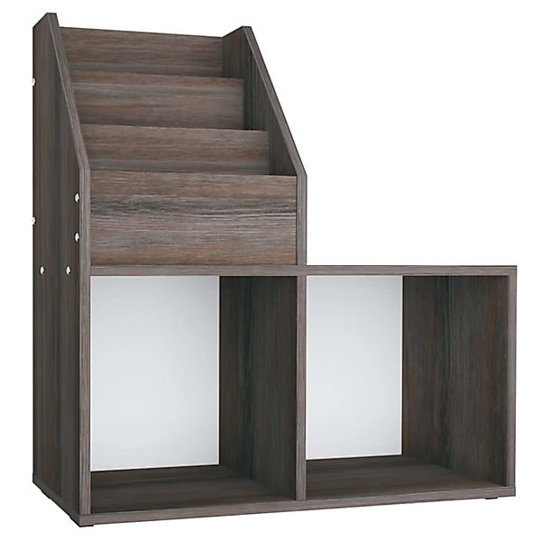 vidaXL Kinder-Bücherregal Grau Sonoma-Eiche 71x30x78,5cm Holzwerkstoff Mode günstig online kaufen