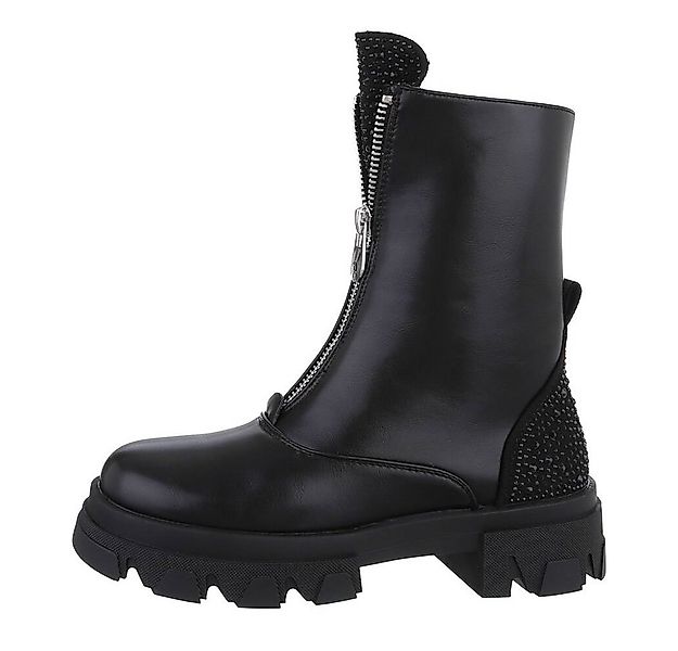 Ital-Design Damen Freizeit Plateaustiefelette (84989811) Blockabsatz Platea günstig online kaufen