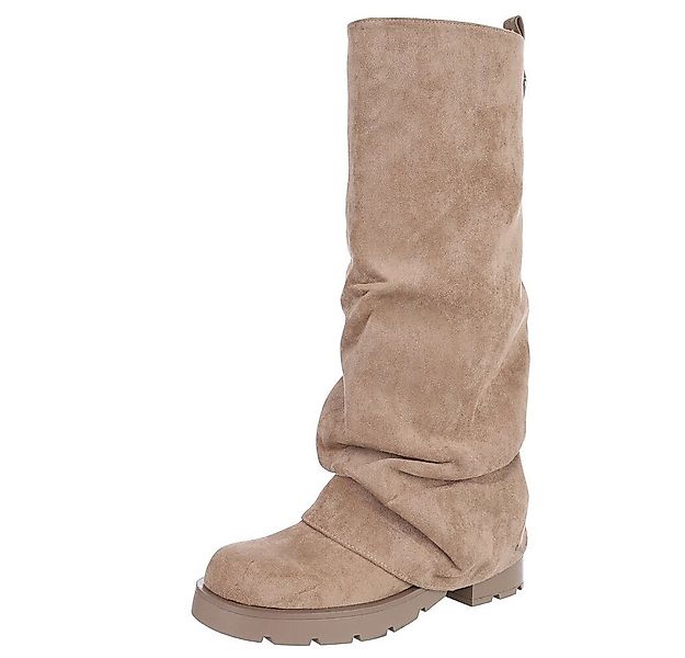 Ital-Design Schlupfstiefel mit Faltenoptik für Damen, Alltag & Freizeit Wes günstig online kaufen