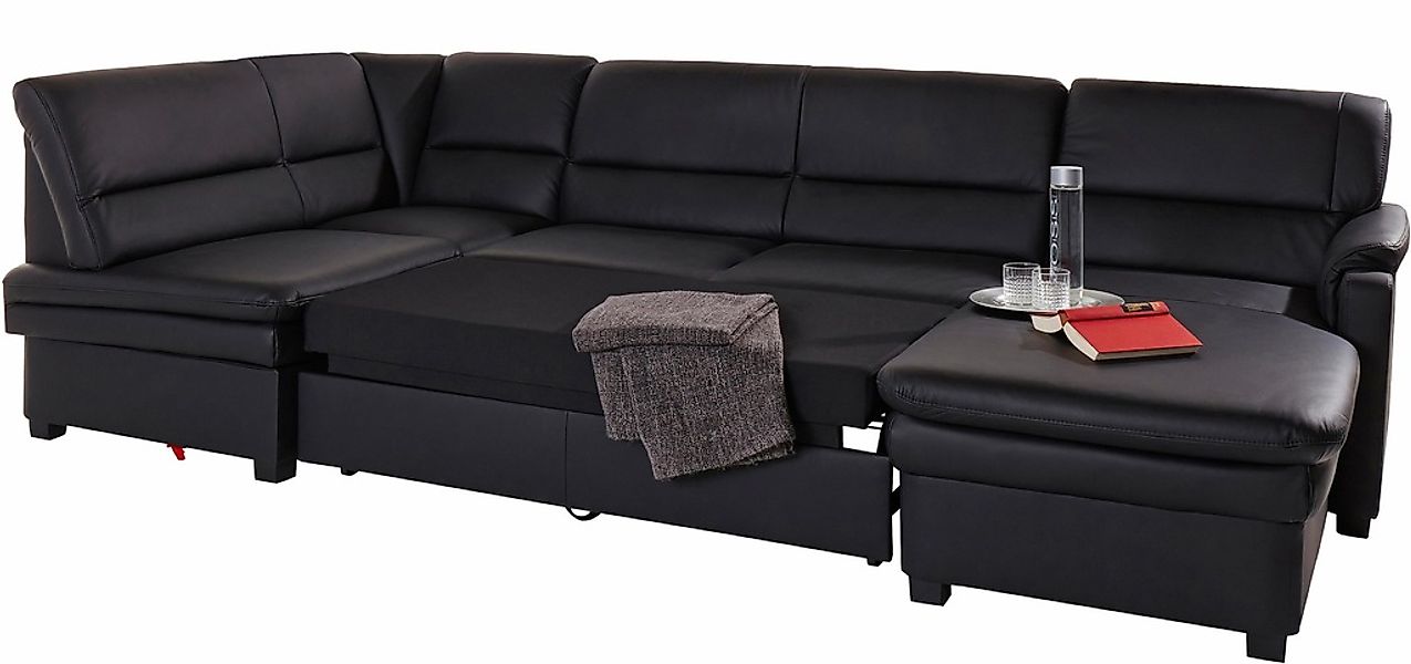 sit&more Wohnlandschaft »Pisa U-Form« mit Federkern, wahlweise mit Bettfunk günstig online kaufen