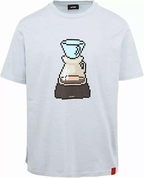 ANTWRP T-Shirt Druck Hellblau - Größe L günstig online kaufen