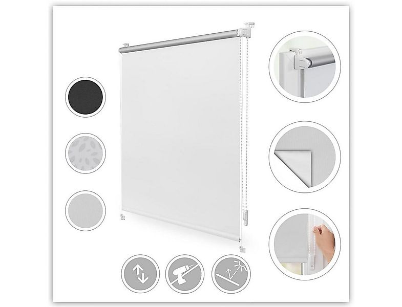 Seitenzugrollo Verdunkelungsrollo Thermo-Rollo Klemmfix ohne Bohren, LICHTB günstig online kaufen