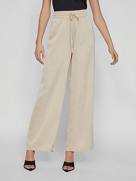 Vila Stoffhose Stoff mit Verstellbarem Bund Palazzo Style VIELLETTE HW WIDE günstig online kaufen