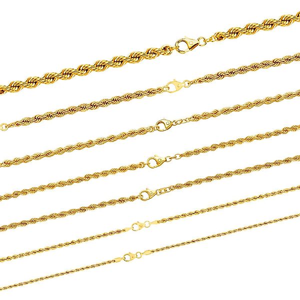 HOPLO Goldkette Goldkette Kordelkette Armkette Breite günstig online kaufen